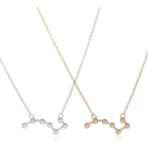 Yiustar Women Fashion Necklace Gold Big Dipper Pendant Necklace Popular Simple Jelwery XL164