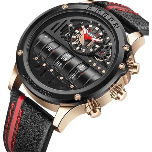 2021 Unique Design Men Wristwatches Top Brand Mens Watches Tourbillon Skeleton Watch Men Calendar Relogio Masculino dropship+Box