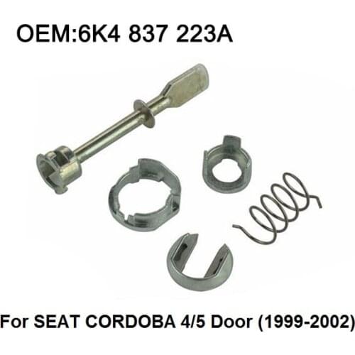 Car Iron Door Lock Cylinder Repair Kit For SEAT CORDOBA 4/5 Door (1999-2002) front left or right 5 Piece 6K4 837 223A