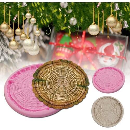 Tree Stump Silicone Mold Handmade Baking Cake Fondant Decor Mould Sugarcraft Chocolate Mold DIY Pastry Crafts Tool