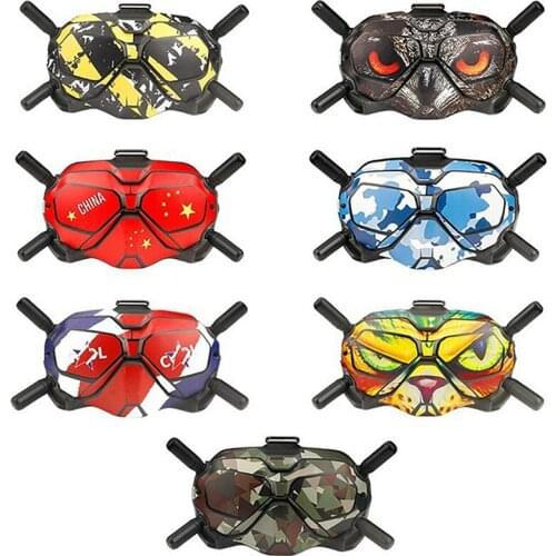 For DJI FPV Drone Goggles Remote Control PVC Sticker Dustproof Protective Cover Patch Skin Full Set