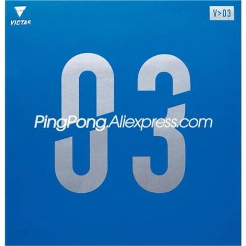 VICTAS V 03 Table Tennis Rubber (High Spin, Tension Sponge) Pips-in Original VICTAS V03 Regular Ping Pong Sponge