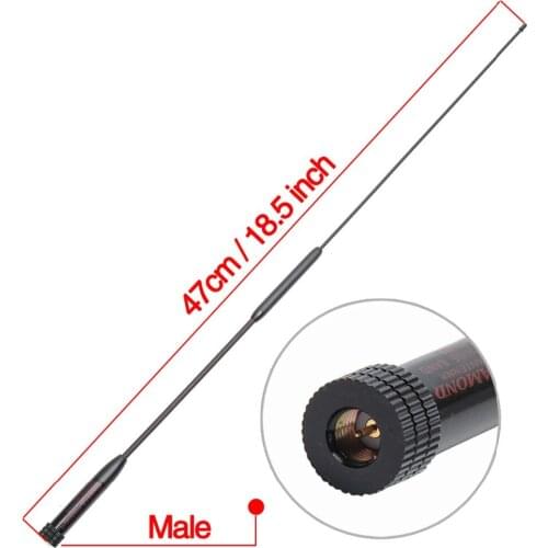 Diamond RH901S SMA-Male Connector UHF/VHF Dual Band Antenna For TYT TH-UV8000D/E MD-380/390 YAESU/Vertex WouXun Walkie Talkie