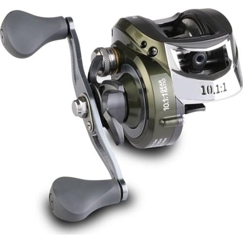 Fishing reel 10.1:1 Gear Ratio Right Left Hand Baitcasting Reel 10KG Drag Magnetic Brake System Carp Fishing Wheel spinning reel