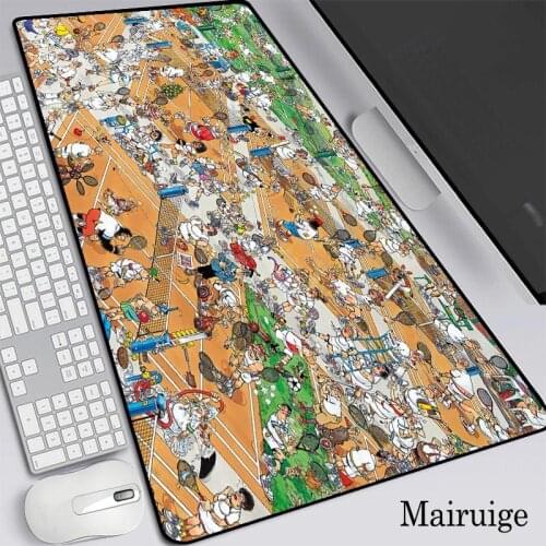 Funny Cartoons Large Mouse Pad Pc Laptop Gaming Accessories Gamer Computer Decoration Desk Mat XXL Anime Mousepad Keyboard Pad