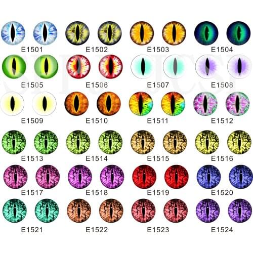 Glass Eye Glass Pupil Doll Eye Piece Simulation Animal Eye Doll DIY Jewelry Accessories 6mm~40mm