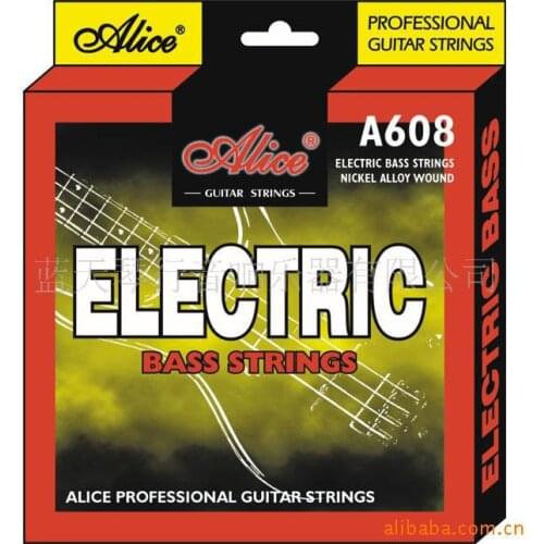 6 Sets Alice A608(5) Nickel Alloy Wound 1st-5th Electric Bass Strings String (045 065 085 105 130)