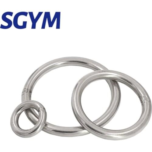 304 Stainless Steel O Ring 20/30/40/50/60/79/80/90/100/120mm Outer Diameter 3-10mm Thickness Strapping Welded Round Rings