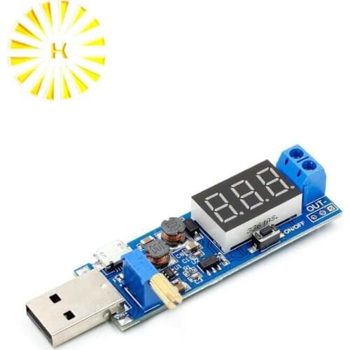 DC-DC 5V to 3.5V / 12V USB Step UP / Down Power Supply Module Adjustable Boost Buck Converter Out DC 1.2V-24V Connector