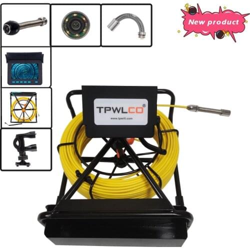 4.3in HD 17mm Waterproof Lens Sewer Pipe Internal Detection CCTV Camera System 10-50m Cable Drain Inspection Video Record