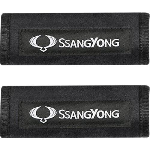 2PCS Car Roof Handle Protection Cover Pull Gloves Sticker Auto Interior Accessories Case For Ssangyong Actyon Kyron Car Styling