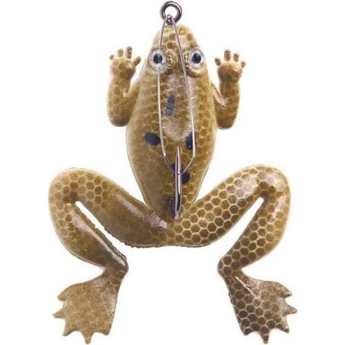 1pc Hot Sale New 6cm/5g Fishing Lure Artificial Fishing Silicone Bait Frog Lure with Hook Soft Fishing Frog Lures Fishing Tackle