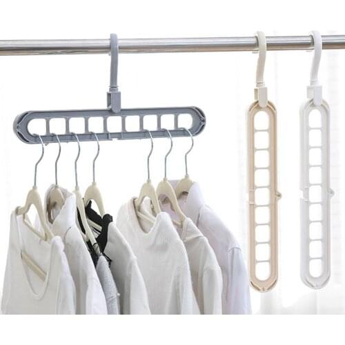 2pcs Multi-port Support hangers for Clothes Drying Rack Multifunction Plastic Clothes rack drying hanger Storage Hangers