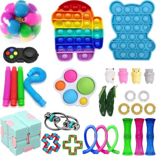 29/25Pcs Fidget Toy Set Cheap Sensory Fidget Toys Pack for Kids or Adults Decompression Toy fidjets toys