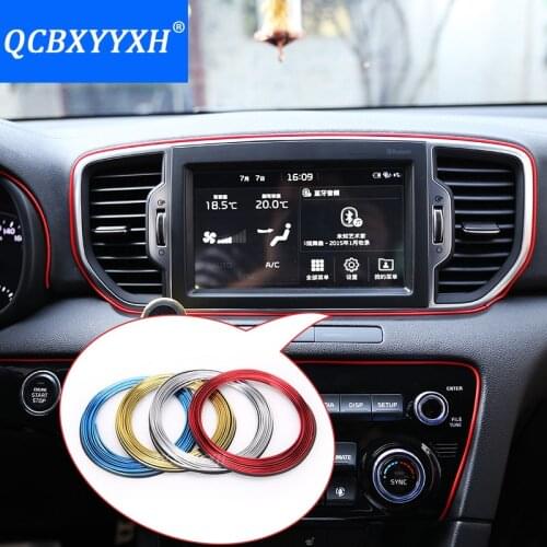 5M Car Door Dashboard Air Outlet Steering-wheel Styling Interior Decoration Line Strips car-styling Without Stickers Accessorie