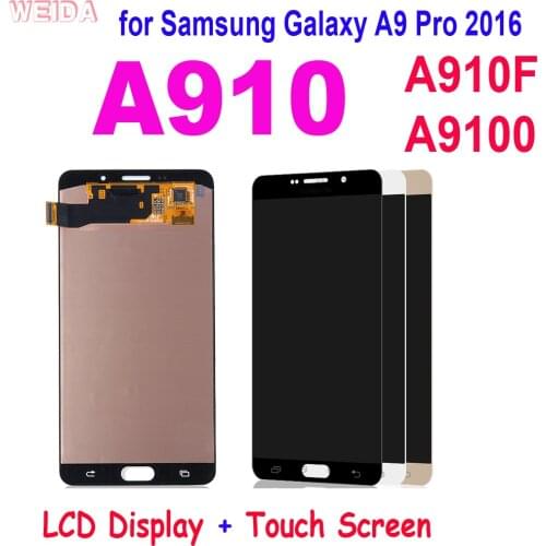 6.0" AAA+ A910 LCD for Samsung Galaxy A9 Pro 2016 LCD A910 A910F A9100 LCD Display Touch Screen Digitizer Assembly Replacement