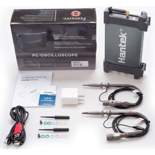 Hantek IDSO1070A Digital oscilloscope 250Ms/S 2CH 70MHz iPhone/iPad/Android/Windows Oscilloscope WIFI Communication