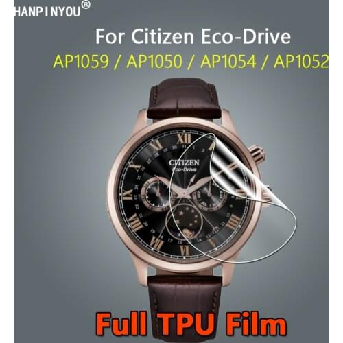 For Citizen Eco-Drive AP1059-19E AP1054-80A AP1052 AP1050-81L Ultra Clear Soft TPU Hydrogel Film Screen Protector -Not Glass