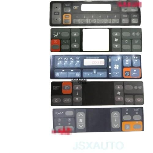 Excavator Air conditioner button A/C controller panel Switch button sticker Excavator accessories For CATERPILLAR CAT 320B C D