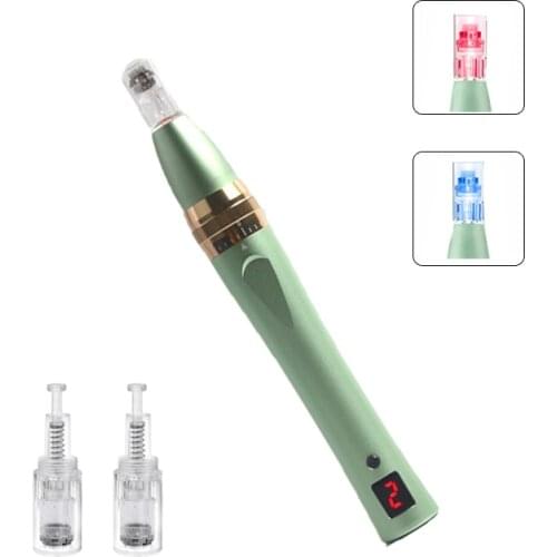 Electric LED Photon Micro Needling Pen Wireless Micro Needle System Beauty Instrument Derma Pen Skin Care MTS Device Machine
