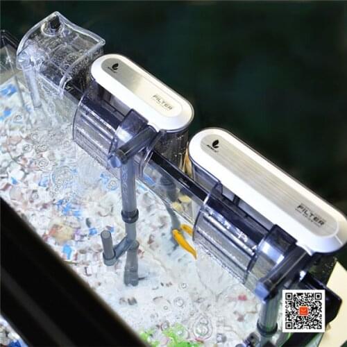 HONGYI External Hanging Filter For Aquarium XP-03/11/13 3 in 1 Submersible Pump Waterfall Filter For Fish Tank