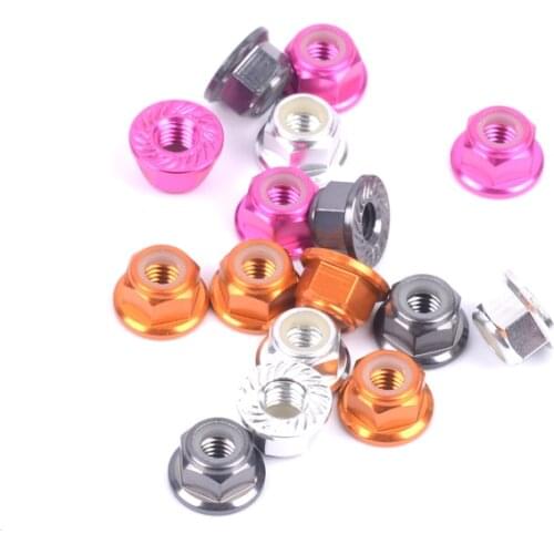 Skystars 4PCS Aluminum M5 Flange Nut CW Screw Nut Nutsert Bullet Nuts for RC FPV Drone Propeller Holder Spare Parts
