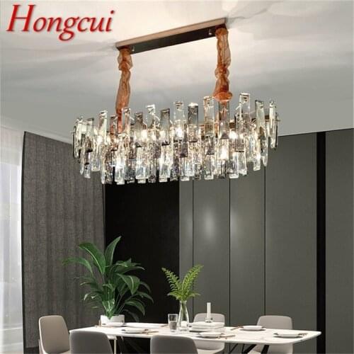 Hongcui Pendant Light Postmodern Luxury Round LED Lamp Fixture For Home Decoration Living Room