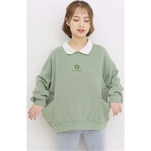 Harajuku Hoodie Women Kawaii Fake Two Piece Tops Female Autumn Sweatshirt Long Sleeve Fashion Autumn Hoodie Streetwear for Gril