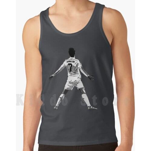 Artwork-Pop Art Style Tank Tops Vest Sleeveless Football Club Ronaldo Cristiano Spain Football Classico Pop Art