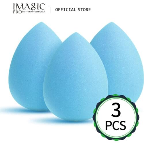 IMAGIC Makeup Sponge 3Pcs Cosmetic Puff Cotton pad For Foundation Concealer Cream Beauty Make Up Soft Water Sponge Set