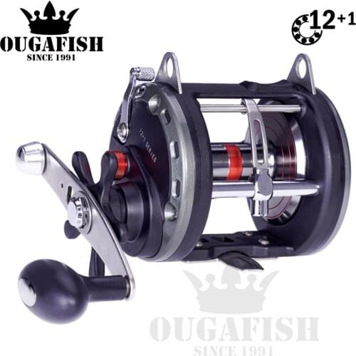 Baitcasting Reel Jigging Fishing Reel Max Drag 28kg Drum Reel Carp Right Hand Pesca High Gear Ratio Sea Moulinet Peche En Mer