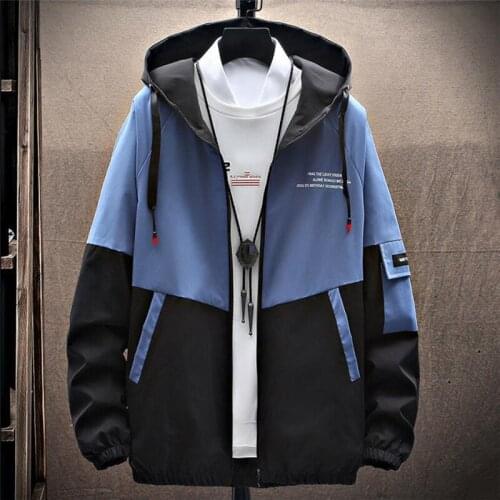 Men Hooded Jacket Spring Autumn Pockets Jackets Mens Casual Streetwear Loose Outerwear Fashion Hoodies Man Clothing