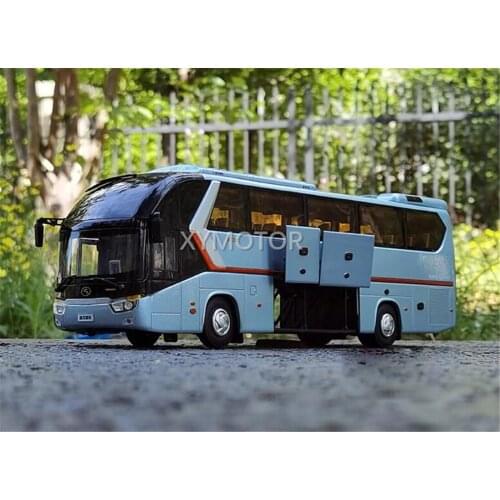 1:38 Gold Dragon Coach Bus Metal Diecast Car Bus model Gifts Collection Ornaments Display Blue/Gold/Red/Silver