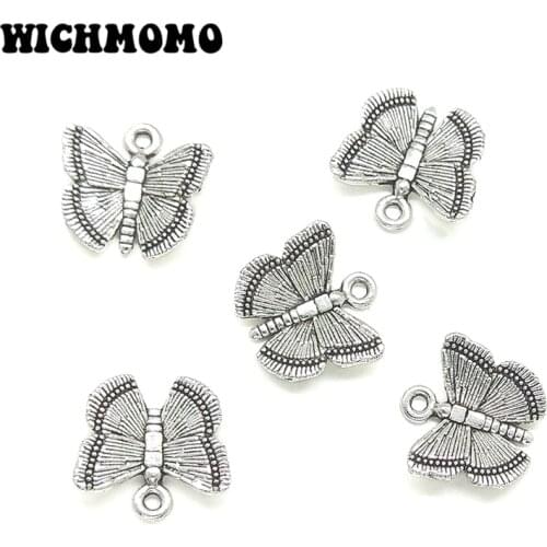 2019 Fashion 30 Pieces/bag Cute Romantic Zinc Alloy Butterfly Charms Pendants Diy Earring Bracelets Jewellery Accessories