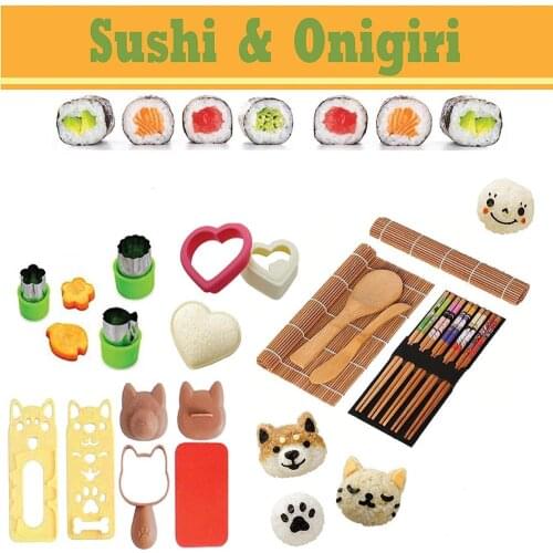 15-Piece Childrens DIY Sushi Mold Set, High-Quality Multi-Functional Creative Rice Ball Mold, Multi-Functional Sushi Mold