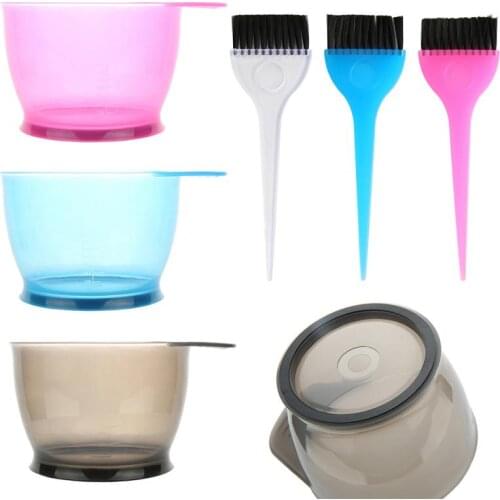 2pcs/set Hair Coloring Kit Heightened Dyed Hair Bowl Hair Dyeing Brush Tool Kit Set Hairdressing Styling Tools