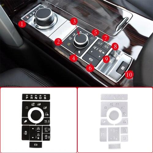 Alloy Car Interior Center Console Mode Adjustment Button Sequins Sticker For Range Rover Vogue 2015-2016 Accessories Car-Styling