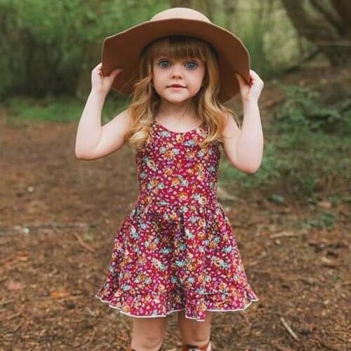 2022 New Baby Girls Birthday Dresses Vestido shoulder-straps dress Party Princess Evening Dress Baby Girl Outfit INS