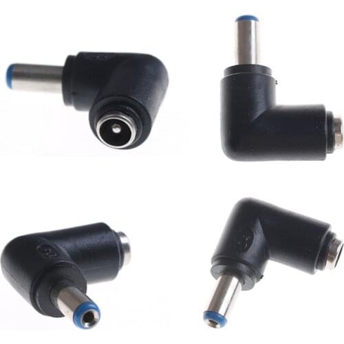 One Or 2PCS 90 Degree 5.5*2.1 Mm Male Jack To 5.5*2.5 Mm Female Plug Right Angle Dc Power Connector Adapter Laptop