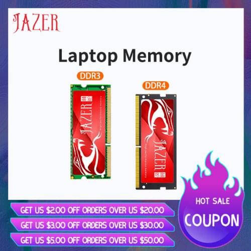 JAZER Memoria Ram DDR4 4GB 8GB 16GB Ram DDR3 1333MHz 1600MHz Laptop Sodimm Memory With 2400MHz 2666MHz New Dimm Rams
