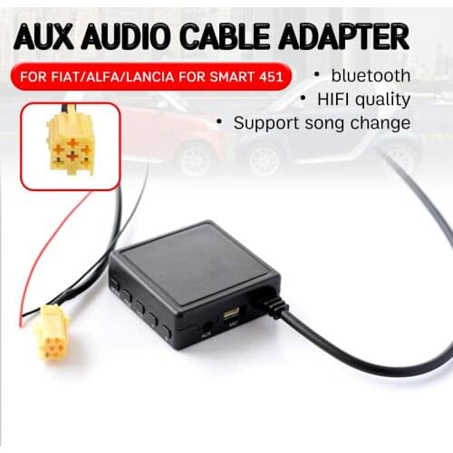For Alfa Romeo 159 for Fiat Grande Punto Cable with USB,microphone Hands-free Aux Adapter bluetooth Aux Receiver