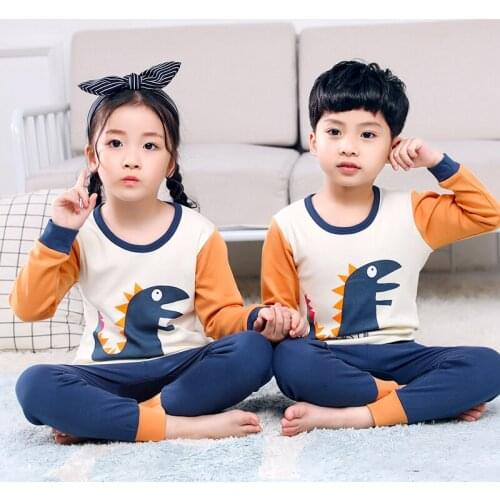 Rabbit Elephant Animal Pajmas For Teens Clothes For Girls Night Suit Homewear Boys Homewear Sets Girls Full Sleeve Cotton Sets