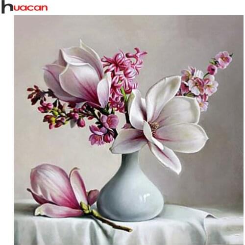 Full Square Diamond Painting Flowers Art Embroidery Crystal Mosaic Cross Stitch Resin Rhinestones Craft Kits Home Decor 5D DIY