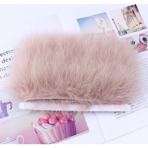 Fluffy Boneless White Turkey Feathers Trim Fringe Wedding Dress Decoration Carnival Clothes Accessories Plumes For Crafts 4-6 CM