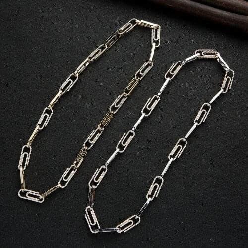 Luxury Clip Necklace Personalized Love Stackable Choker for Women Wedding Party Girlfriend Wife gifts N0492
