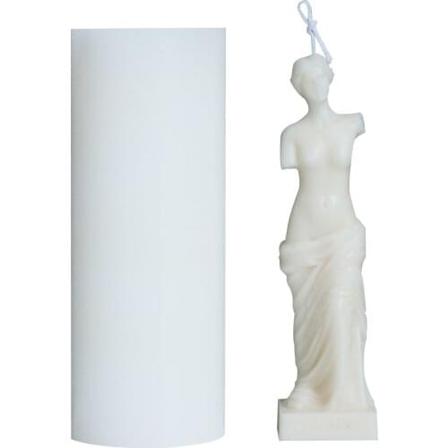 Venus Goddess Candle Silicone Mold Nordic Style Human Candle Mold Silicone Mold Human Shaped Candle Mould