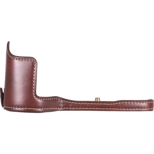 PU Leather Camera Half Case Bag for Canon EOS 6D Mark II 6D Camera Half Case Bag PU Leather 2018 New Professional