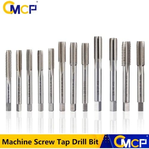 CMCP 1pc HSS 5/16 3/8 7/16 1/2 5/8 3/4- 14 16 18 20 24 32 UNC UNEF UNF UNS Right Hand Thread Tap Machine Screw Tap Drill Bit