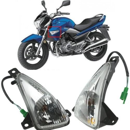 1 Pair Motorcycle Front Fender Light Side Turn Signal Indicator Lamp For Suzuki GW250 inazuma Haojue