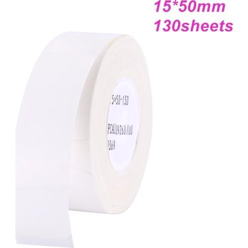 Thermal Printing Label Paper Barcode Price Size Name Blank Labels Waterproof Tear Resistant 15*50mm 130 sheets/roll for Home